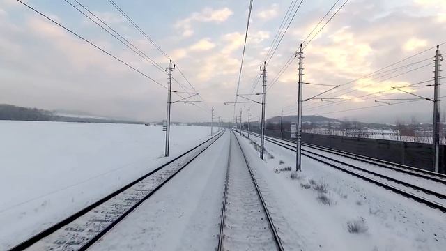 FRESH SNOW! Cabride Westbahn Amstetten - St. Pölten | BR 139 | Führerstandsmitfahrt смотреть онлайн
