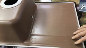 Мойка камень НАТУР.КВАРЦ (гранит) GranFest- (ECO-78) чаша+крыло 740х480 (ПЕСОК) (сифон отдельно).