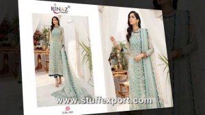 Stuff Export Presents Rinaz Fashion Jazmin Vol 15 Butterfly Net Pakistani Salwar Suit Catalog | Sui