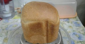 Хлеб чесночный с укропом в хлебопечке Панасоник. Рецепт выпечки.