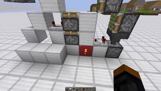 Minecraft Дверь 2x1 из Поршней смотреть онлайн