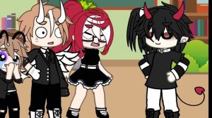 Меме "Ваша дочь ударила сына мэра..." (Gacha life)