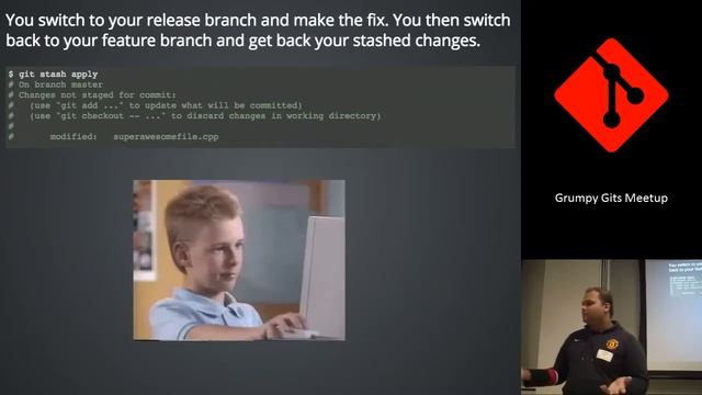 Lightning Talk: Stashing, yo! - Grumpy Gits Meetup смотреть онлайн