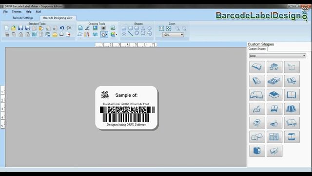 Generate 2D barcode with Databar Code 128 Set C Barcode font