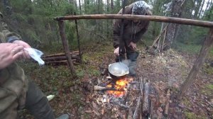 ?ПОХОД В ИЗБУ С НОЧЁВКОЙ/УХА НА КОСТРЕ/ОТДЫХ В ТАЙГЕ