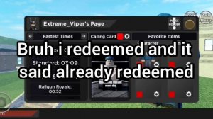 another limited broken code in arsenal (roblox arsenal)