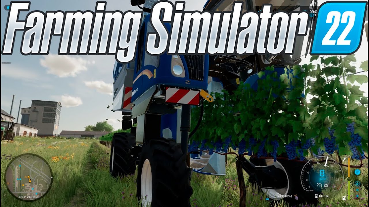 Сбор винограда и сахарного тростника. Farming simulator 22 #60. КООП.