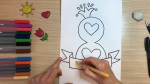 Рисунок 8 марта. Рисунок на 8 марта в школу. Рисунки на 8 марта маме. Легкий рисунок на 8 марта