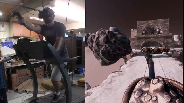 Using a treadmill with the HTC Vive. New experimental feature in "The Path of Greatest Resistance" смотреть онлайн