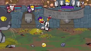 Amigo me ajudou a fazer um combo 100% no Castle Crashers