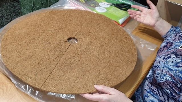 Мульча. Кокосовая мульча.  Обзор посылки.