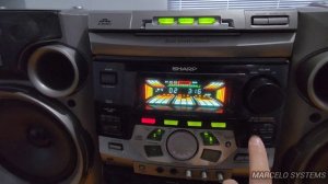 MINI SYSTEM SHARP CD-K1600 MUITO TOP!!