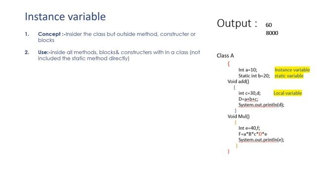 JAVA | Variables In Java | Free course