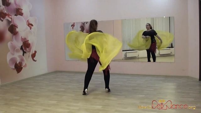 Изучаем новое межансе. Выход с разрезным платком #восточныетанцы #bellydance #танецживота