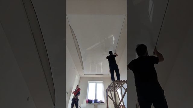 установка натяжного потолка смотреть онлайн