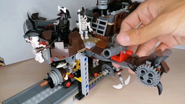 самоделка по лего ниндзяго: летучий корабль воздушных пиратов "Злощастье" смотреть онлайн