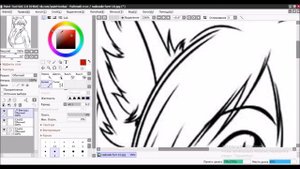 Не большой урок контурные линии в Easy Paint Tool SAI 2