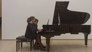 Гардель Танго "Por Una Cabeza" в переложении для фортепиано в 4 руки