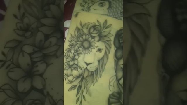 Cute Lion And Flower Tattoo Design 2020 #liontattoo #shorts #tattoolover #tattooshorts #tattooartis