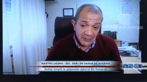 (Anticipo) Martín Lucero - Sec. gral de Sadop Rosario sobre paritarias - ABC1