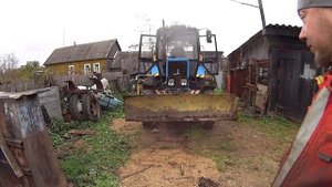 Переделал крепление цилиндра переднего отвала на мТз