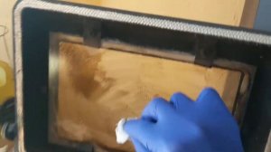 Как БЫСТРО очистить стекло печи.