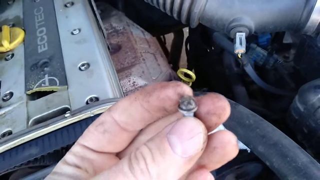 Нюансы при замене датчика распредвала Опель Frontera b X2.2se. смотреть онлайн