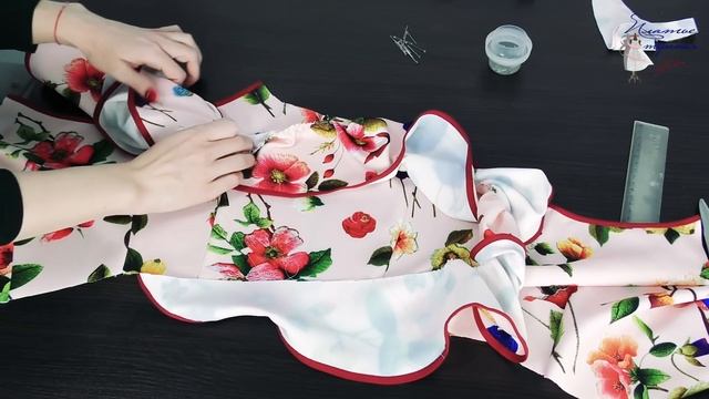 Как сшить сарафан с юбкой полусолнце? часть 2 СБОРКА смотреть онлайн