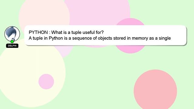 PYTHON : What is a tuple useful for? смотреть онлайн