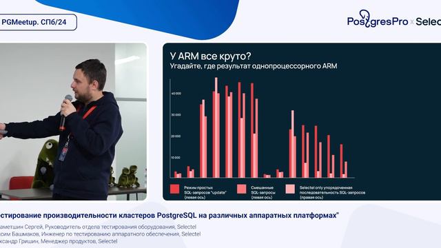 Тестирование производительности кластеров PostgreSQL на различных аппаратных платформах