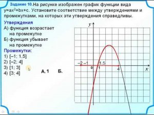 Задание 11 Функция  Промежутки возрастания убывания
