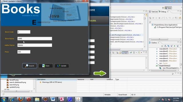 Library Information Management in Java