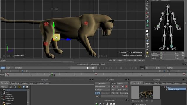 Основы анимации животных в Motionbuilder смотреть онлайн