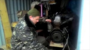 ОМ 617 в УАЗ. Первый запуск.