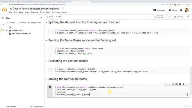 Natural Language Processing in Python   Step 6  lecture #102