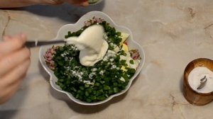 Салат из редиса с яйцом!