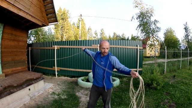 Как грамотно смотать элетроудлинитель 30 метров вручную.
