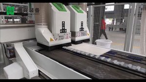 Nanxing N2508. Сверлильно-присадочный центр с ЧПУ. Демонстрация работы станка.