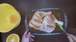 Как приготовить Окорочка в духовке с апельсиновым соком