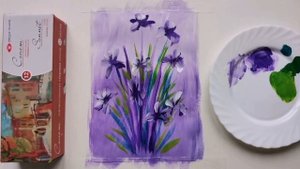 КАК НАРИСОВАТЬ ЦВЕТЫ ГУАШЬЮ /gouache drawing