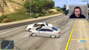 FUGA DA POLICIA COM FORD FUSION - GRAND THEFT AUTO V - GTA V MODS