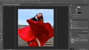 Как из вертикальной фотографии сделать квадратную с размытыми краями в фотошопе