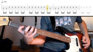 The Beatles - Birthday /// BASS LINE [Play Along Tabs]