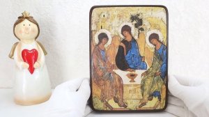 Икона Троица Ветхозаветная "Гостеприимство Авраама" | История и описание иконы