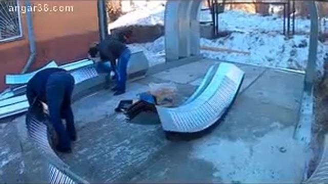 Каркасные арочные ангары Бескаркасные ангары. Самостоятельная сборка сборно-разборного ангара смотреть онлайн