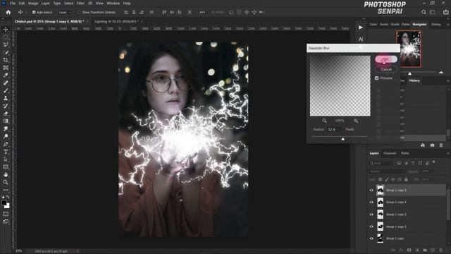 Chidori Lightning in Real life • Photoshop Senpai | Naruto Shippuden смотреть онлайн