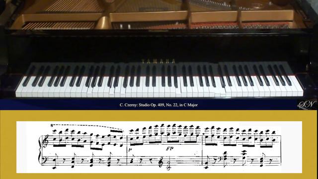 Carl Czerny: Étude Op. 409 No. 22 in C Major from 50 Grandi Studi di Perfezionamento for Piano смотреть онлайн