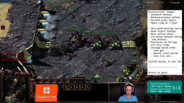 StarCraft 2: BRONZE Zerg Coaching! (Full Session) смотреть онлайн