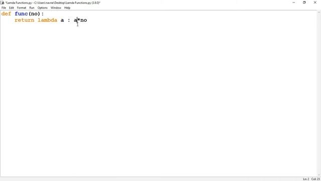 Lambda functions in Python