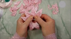 Цветы из узких лент, канзаши мк / diy satin ribbon flower